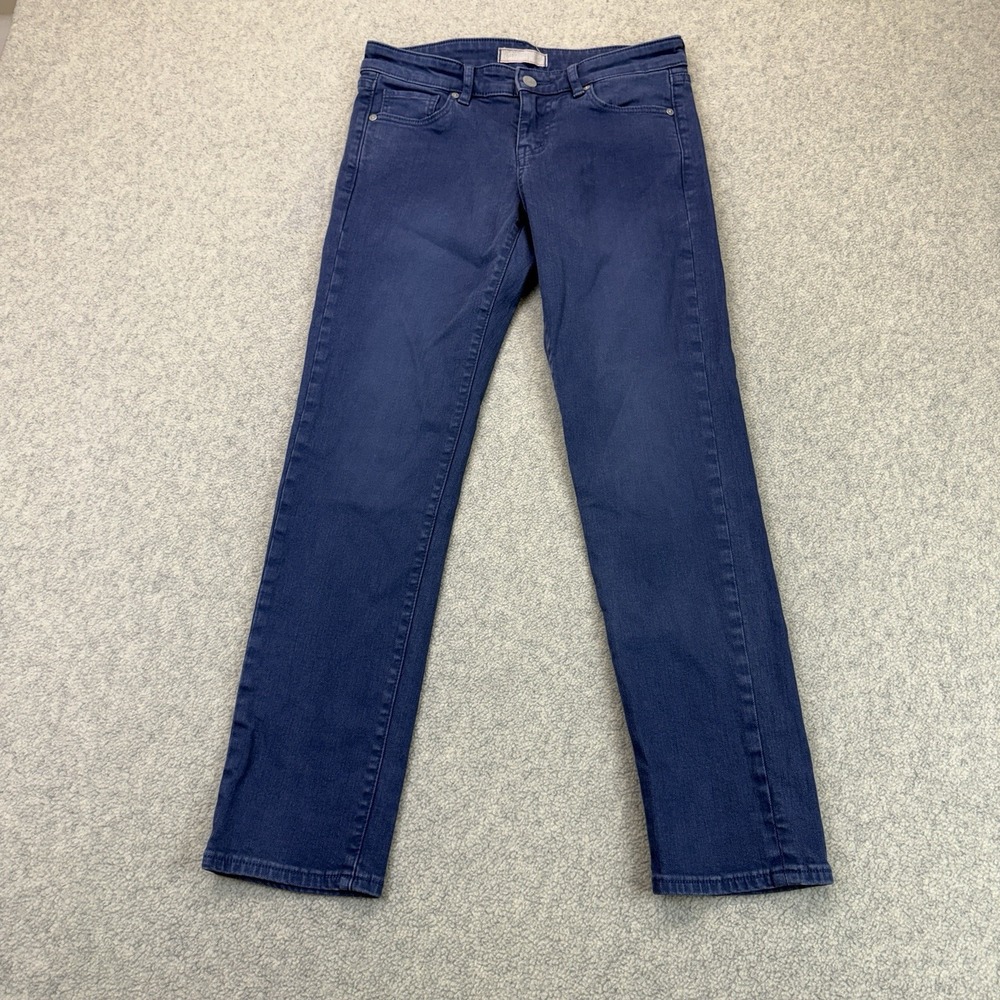 UNIQLO Women's Dark Wash Stretch Straight Leg Jeans Size 24